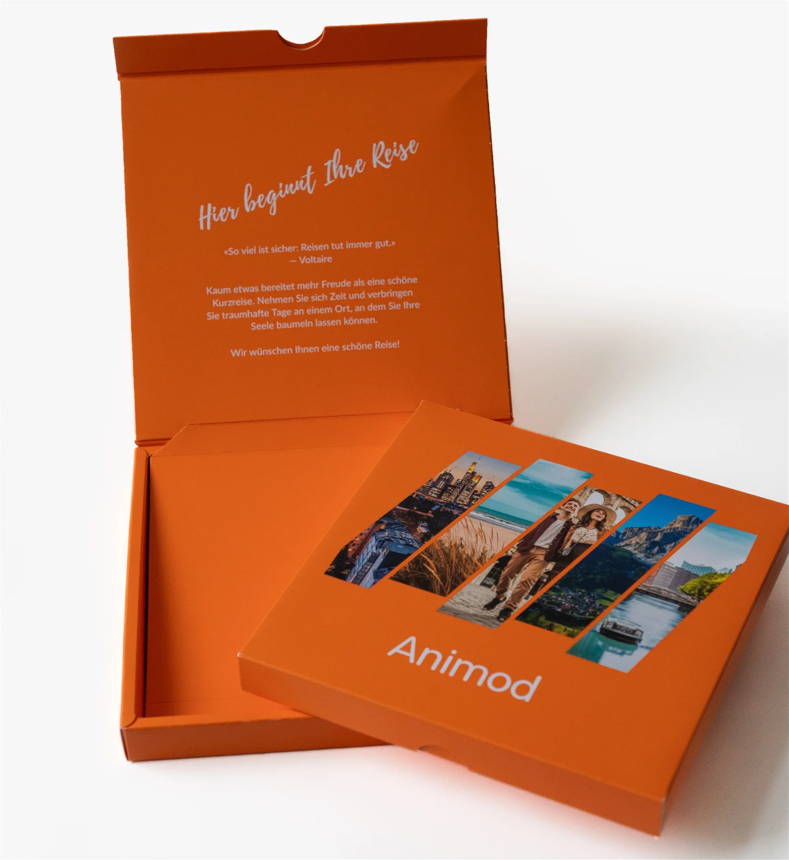 Die Animod-Geschenkbox für Reisegutscheine zu Weihnachten