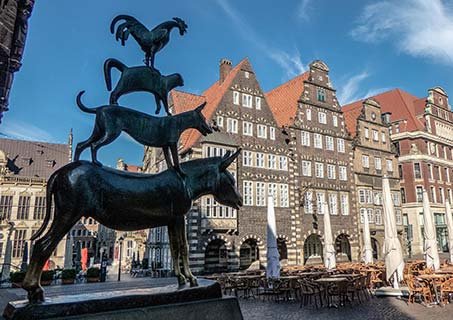 Die Bremer Stadtmusikanten als Highlight Ihrer Sightseeing-Tour durch Bremen
