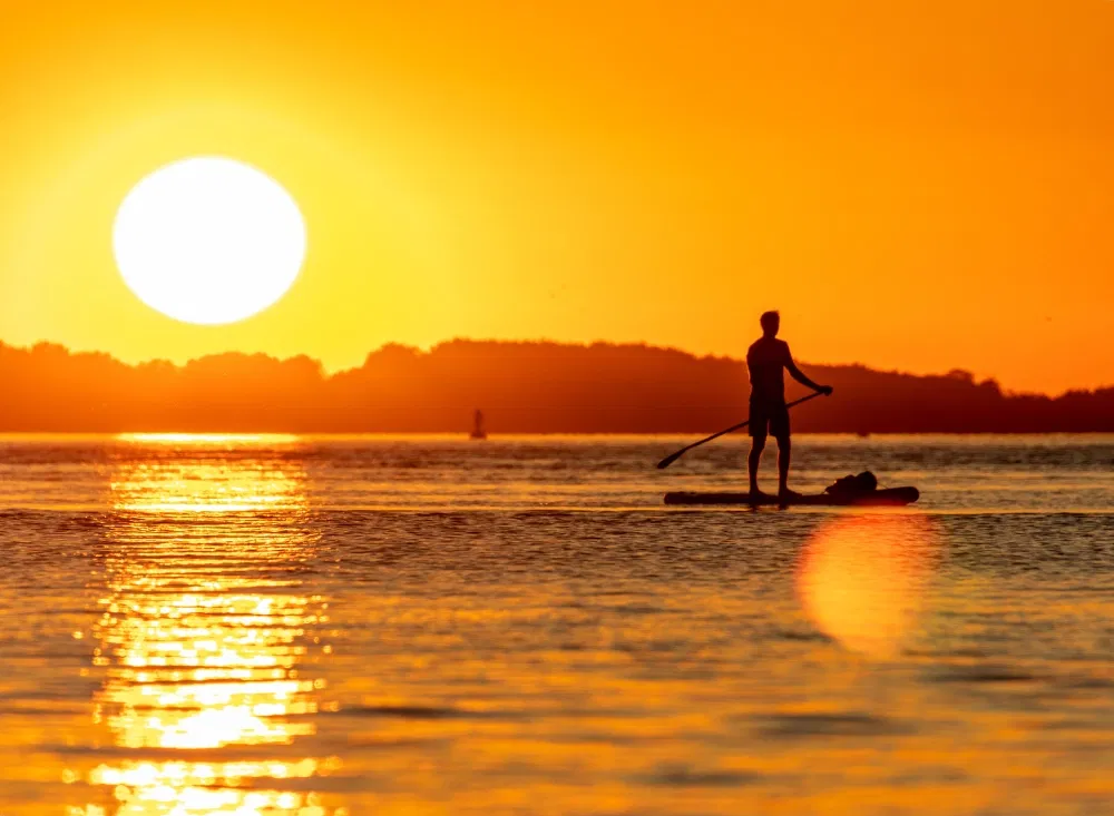 Mit dem SUP über die Ostsee im Usedom-Kurzurlaub