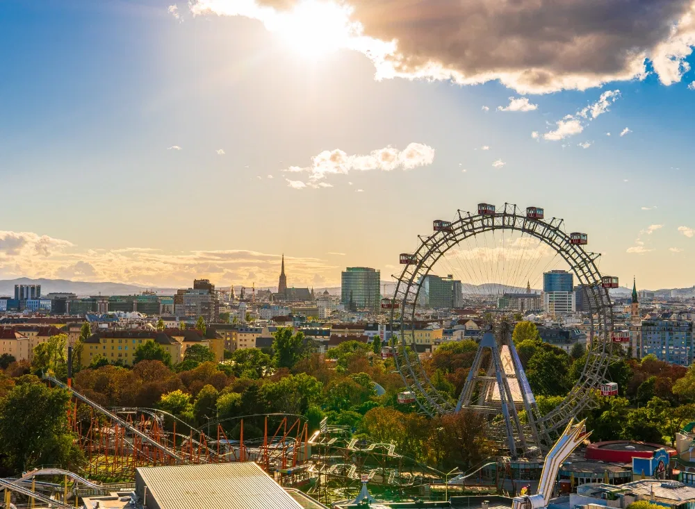 Städtereise Wien mit Blick auf den Prater