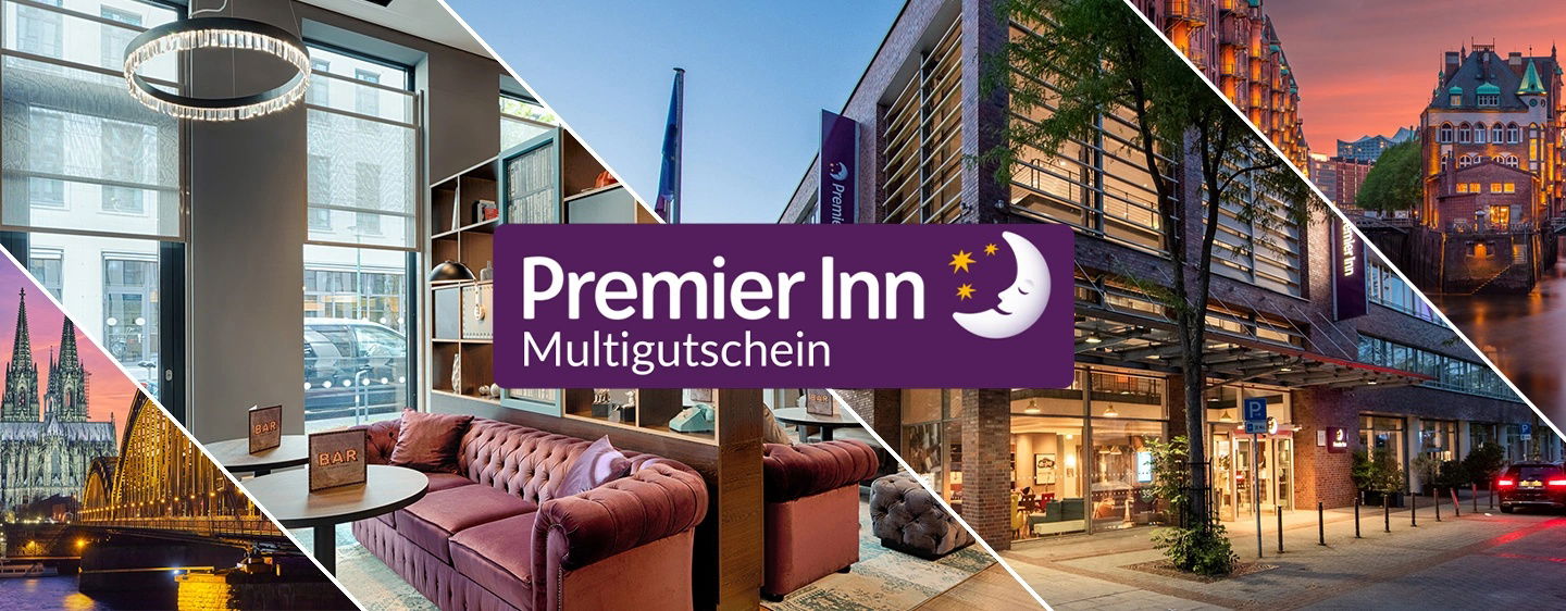 Premier Inn Multigutschein - Kurzurlaub für 2 Personen in 60 Hotels