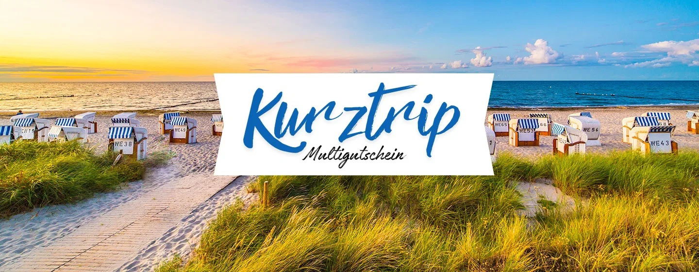 Kurztrip Multigutschein - 1 Nacht für 2 Personen inkl. Frühstück