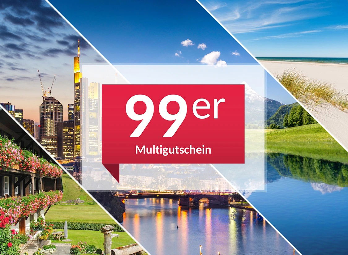 Auszeit für Zwei - 99 Hotels in einem Gutschein