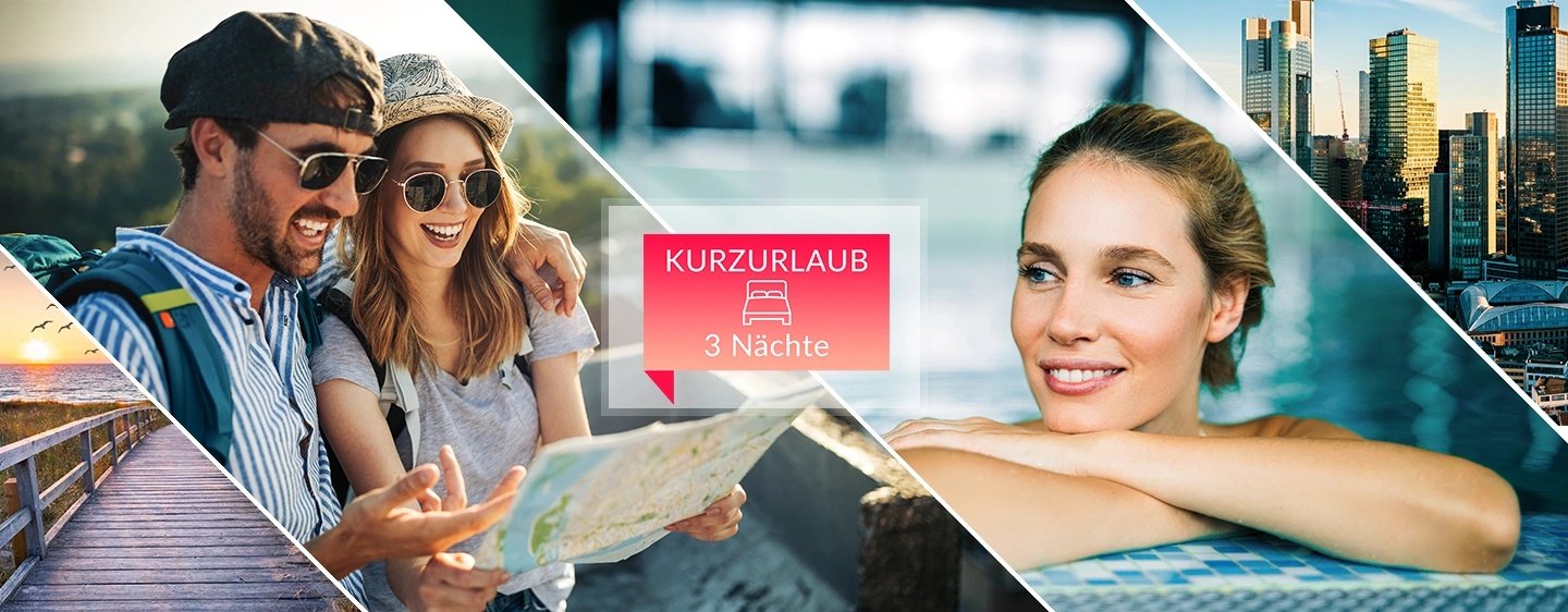 Kurzurlaub Multigutschein für 3 Nächte - zahlreiche Hotels zur Wahl!