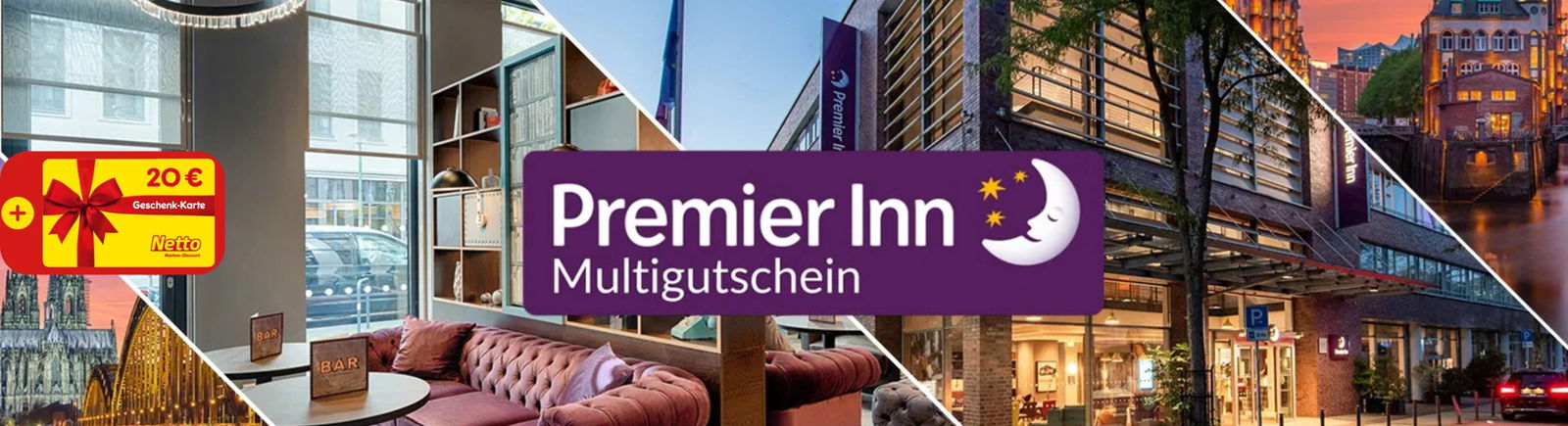 Premier Inn Multigutschein - Kurzurlaub für 2 Personen in 54 Hotels