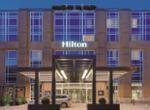 Hilton Muenchen City Aussenansicht Abend