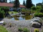 Hotel Restaurant Pommerscher Hof Garten mit Teich