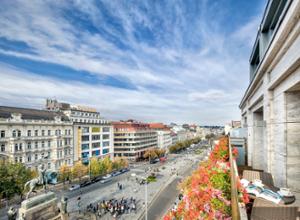 Occidental Praha Wilson Ausblick auf den Wenzelsplatz