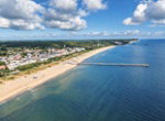 Aerial Summer Seaside Resort and Pier
