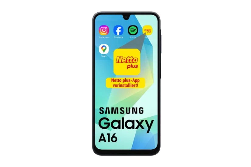 Samsung Galaxy A16 Front 2025 NettoApp!w750,h