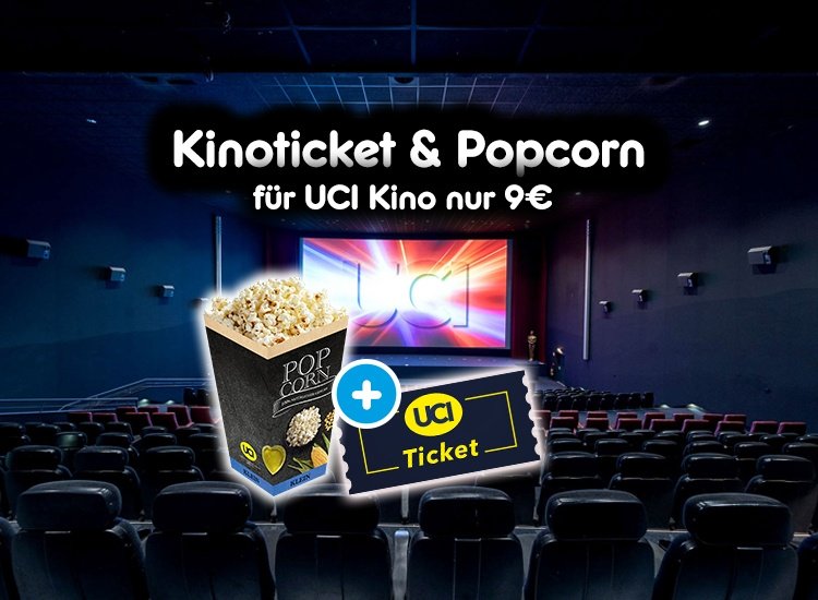 9€ Ticket für UCI Kino - bis zu 55% sparen