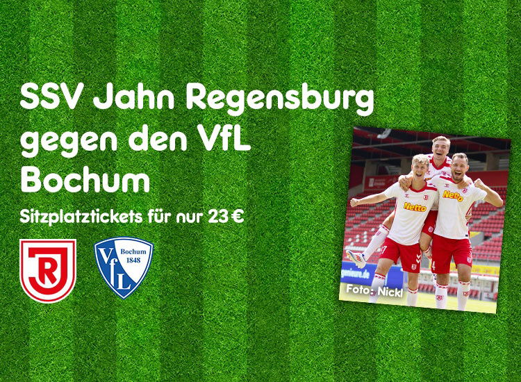 Ticket für das Liga-Heimspiel des SSV Jahn vs. VfL Bochum am 18.08.2024 
