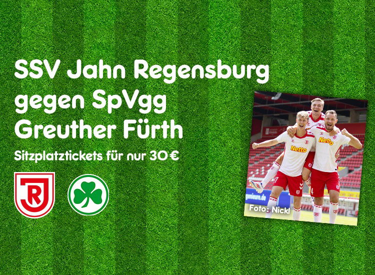 Ticket für das Liga-Heimspiel des SSV Jahn vs. SpVgg Greuther Fürth am 30.08.
