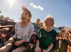 Achterbahn Stockfoto