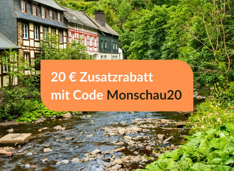 Malerisches Monschau - Fachwerkromantik in der Rureifel inkl. Wellness