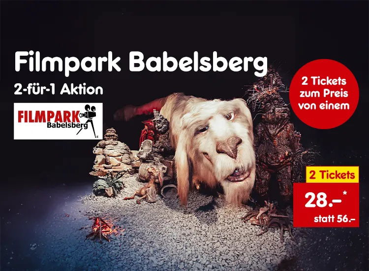 Filmpark Babelsberg 2-für-1 Aktion