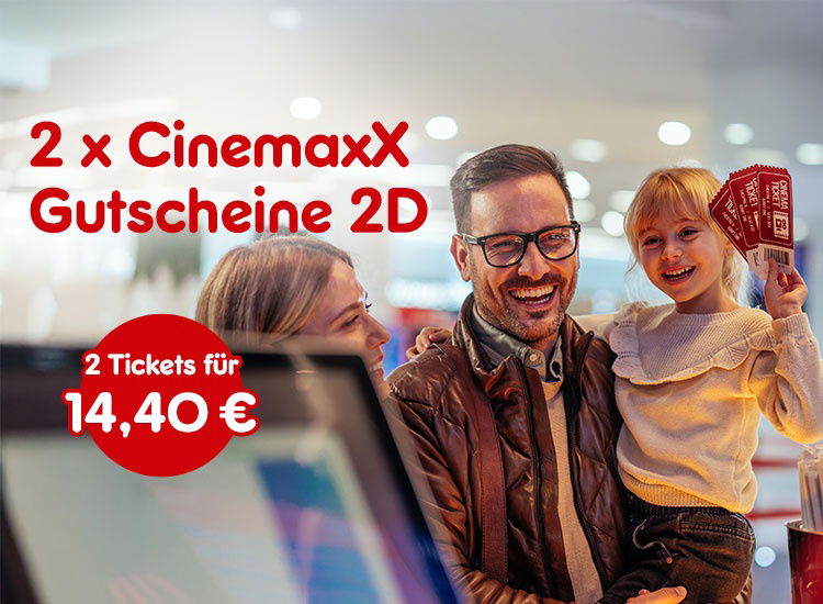 2 x CinemaxX Gutscheine 2D