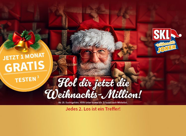 SKL TRAUM-JOKER /WEIHNACHTS-JOKER – 1 Monat gratis