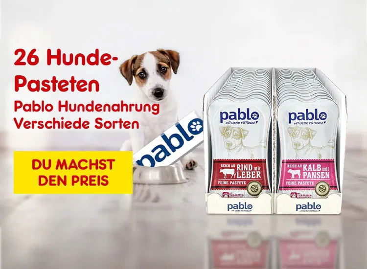 Pablo Hundepasteten Verschiedene Sorten
