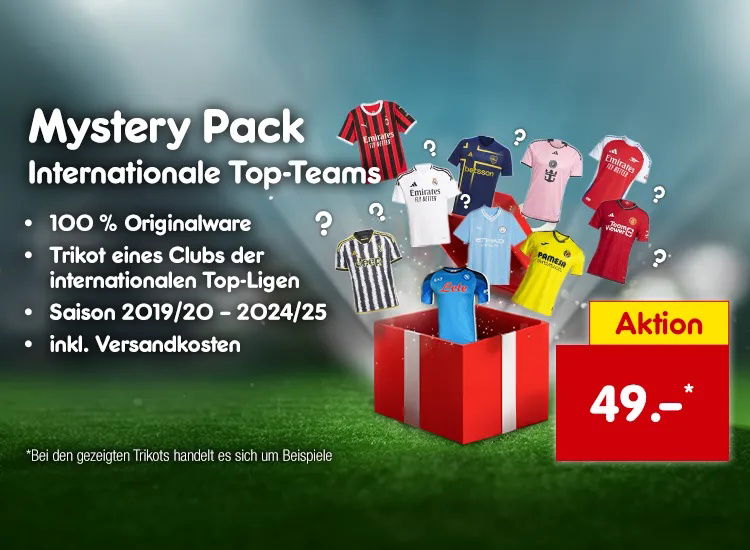 Mystery Pack Internationale Top-Teams inkl. 20 Euro Filialgutschein*