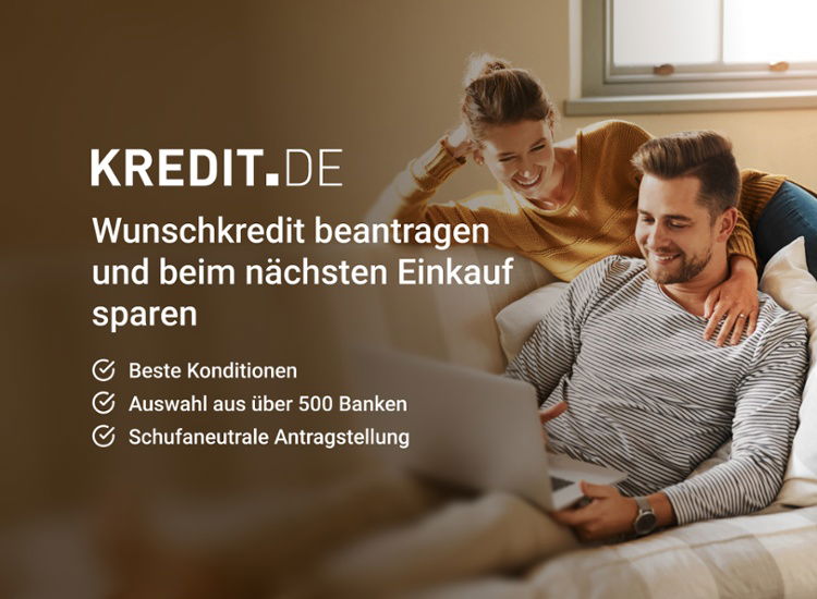 Wunschkredit beantragen und beim nächsten Einkauf sparen