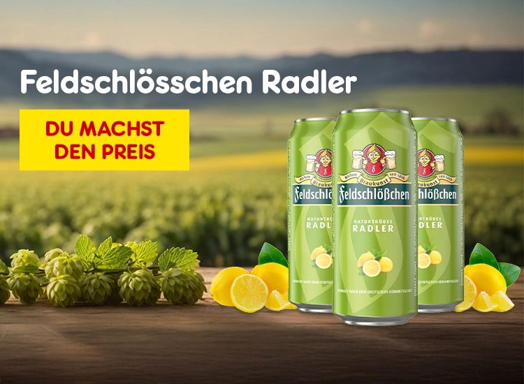 Feldschlösschen Radler – 0,5 Liter Dose, 50er Pack 