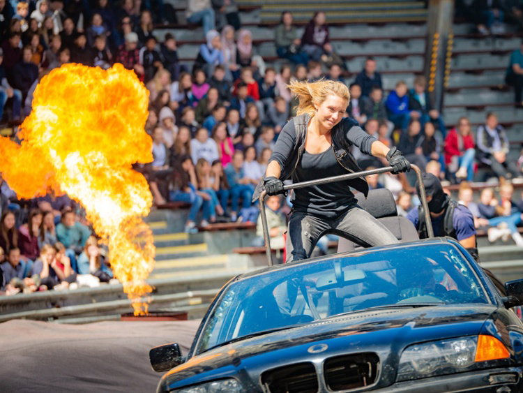 Stuntshow Filmpark Babelsberg Foto Budweth
