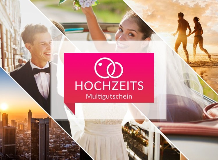 💕 Hochzeits-Multigutschein - 2 Nächte Zweisamkeit in Top-Hotels zur Hochzeit verschenken!