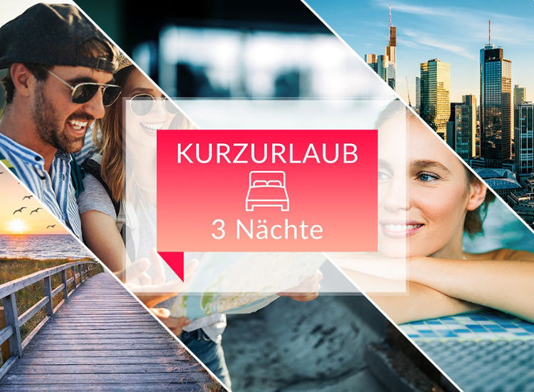 Kurzurlaub Multigutschein für 3 Nächte - zahlreiche Hotels zur Wahl!