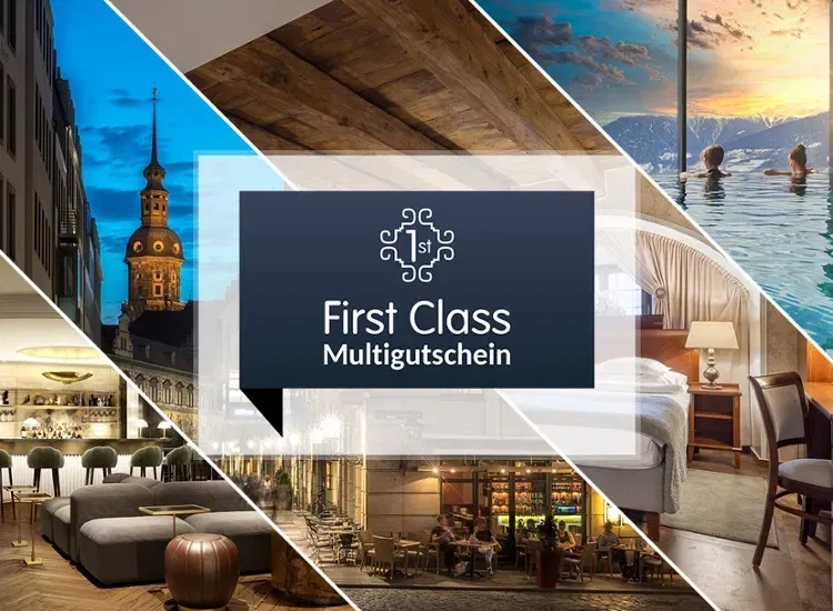 First-Class Multigutschein - 1 oder 2 Nächte in hochwertigen Hotels zur Wahl