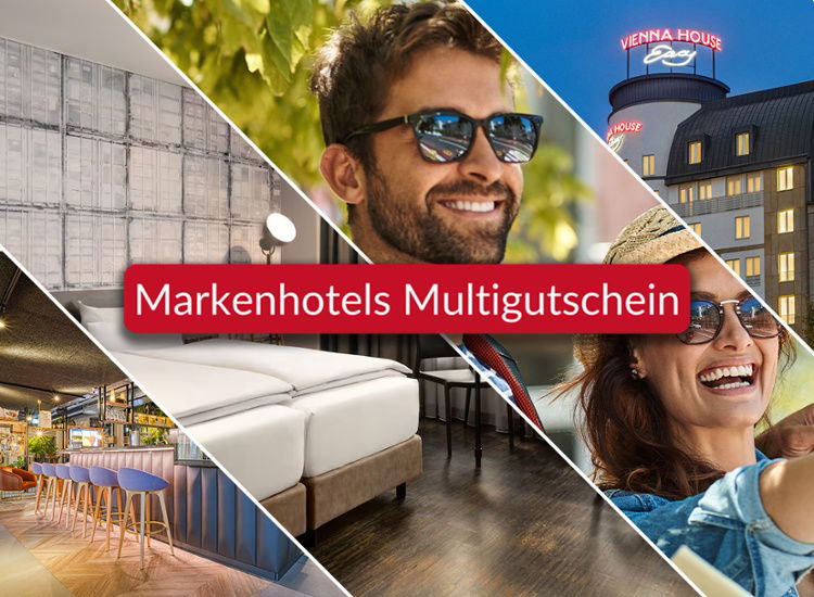 Markenhotels Multigutschein - 2 Nächte für 2 Personen mit Frühstück in über 50 Hotels