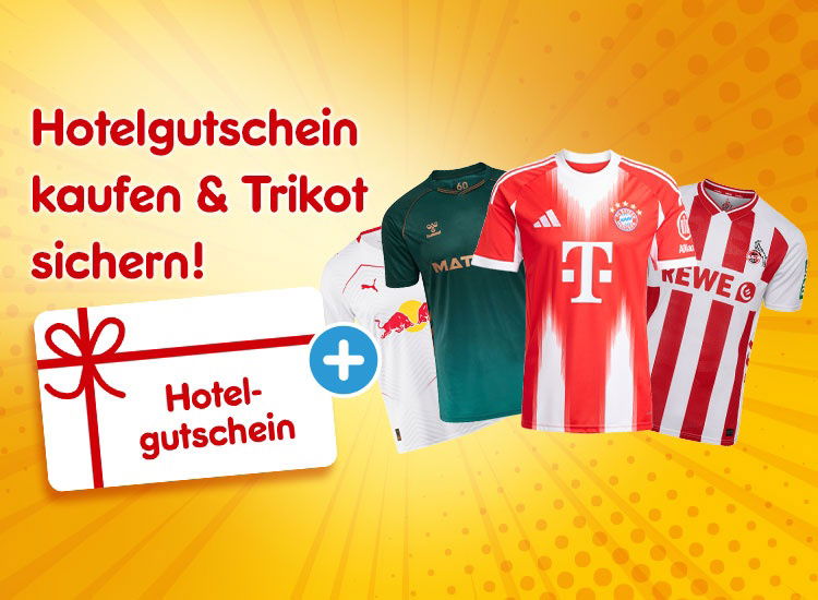 Hotelgutschein für 2 Personen plus Trikot