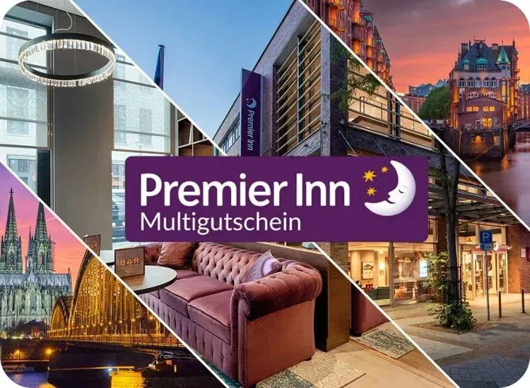 ALDI REISEN: Premier Inn Multigutschein - 1 Nacht für 2 Personen