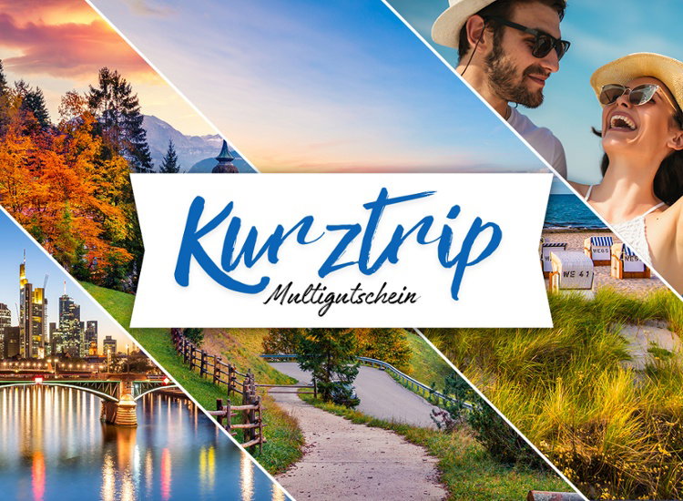 Kurztrip Multigutschein - 1 Nacht für 2 Personen inkl. Frühstück inkl. Geschenkbox