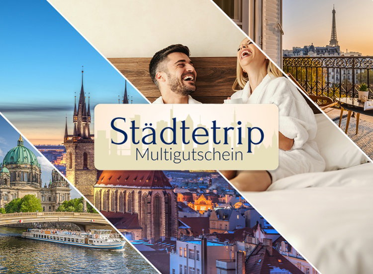 Städtetrip Multigutschein - 2 Nächte für 2 Personen inkl. Frühstück