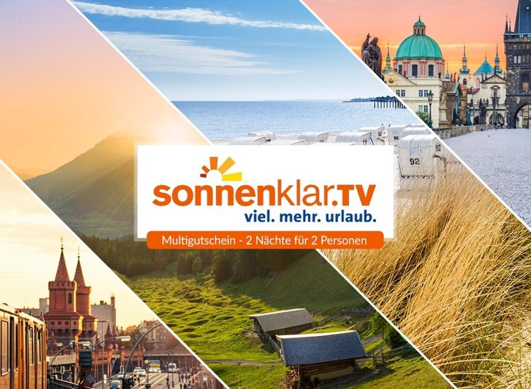 Der SonnenklarTV Multigutschein - Urlaub in über 100 Top-Hotels zur Wahl